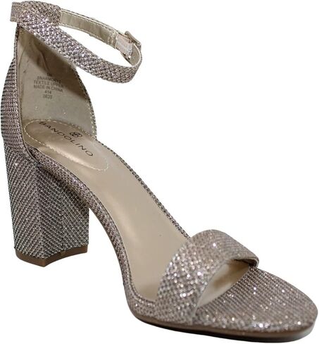 Bandolino Women's Armory Heeled Sandal, Gold Fabric 713, 5 in Saudi Arabia