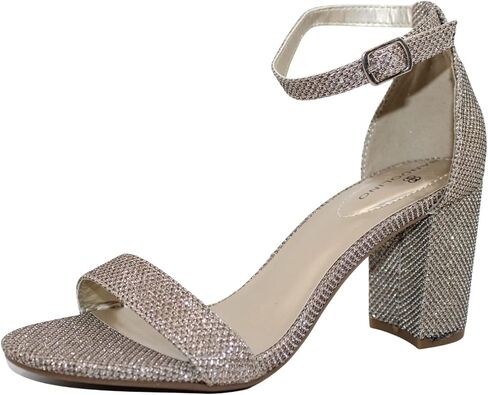 Bandolino Women's Armory Heeled Sandal, Gold Fabric 713, 5 in Saudi Arabia