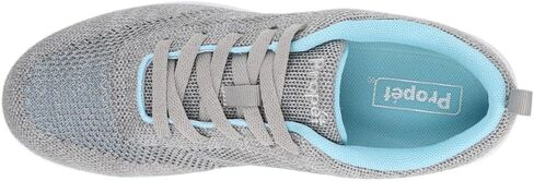 Propet Women Washable Walker Evolution Oxford, Light Grey/Light Blue, 10 2E US in Saudi Arabia