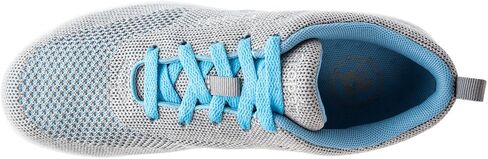 Propet Women Washable Walker Evolution Oxford, Light Grey/Light Blue, 10 2E US in Saudi Arabia