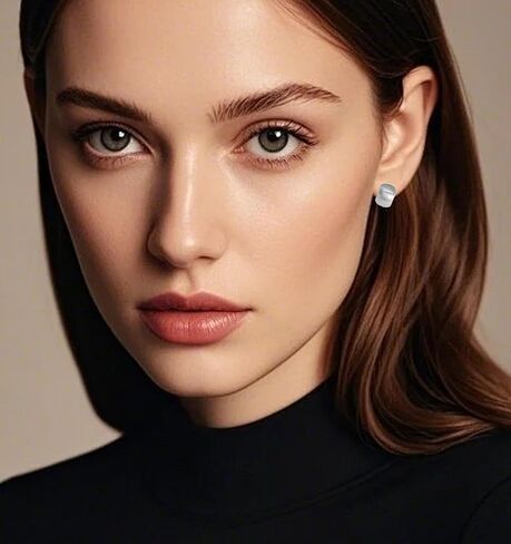 Fxiqini Clip On Earrings Thick Hoop Matte Clip On Earrings Chunky Non Pierced Earring for Women Jewelry Gift Gold Sliver Tone in Kuwait