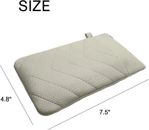Double Eyeglasses Pouch with Zipper Closure,Soft Leather Sunglass Organizer Pouch,Portable Eyeglasses Case for men, women in Saudi Arabia