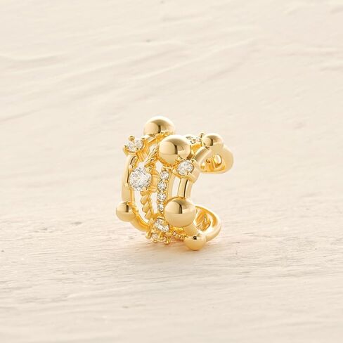 myears نساء أذن الكفة أقراط الذهب مقطع غضروف غير مثقوب على غلاف مفتوح هوب 14K الذهب مطلي البسيط هوبوالرجينيك مجوهرات اليومية in Saudi Arabia