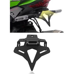 ل ZX-6R ZX6R 2025 2024 ملحقات إطار لوحة ترخيص الذيل القصيرة مع LED LED دراجة نارية لوحة ترخيص مزيج الذيل الخليط الضوء الكل في واحد إطار لوحة ترخيص واحد