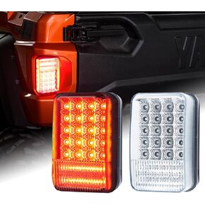 A & UTV PRO LED Tail Light for Yamaha Rhino 450 660 700/ Grizzly/Big Bear/Bruin/Kodiak/Wolverine/Viking, UTV Break Reverse Light Taillight Accessories, Replace OEM # 5KM-84710-01-00, 2PCS