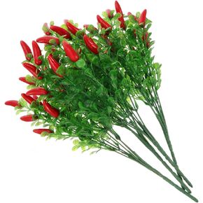 4pcs محاكاة بلاستيكية باقة الفلفل ، باقة الفلفل الحار المزيفة ، باقة النبات الاصطناعي لديكور المنزل