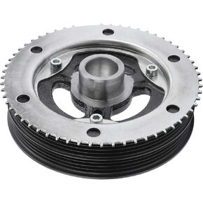 A-Premium Engine Harmonic Balancer Pulley Compatible with Ford and Lincoln Model - Escape/Explorer 13-24, Focus 13-18, Mustang 15-23, Fusion, Maverick, Bronco, MKC, MKT, MKZ, Corsair, Nautilus