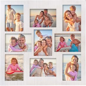 9 فتحات 5x7 صورة ملصقة إطار جدار ديكور صور عائلية متعددة لديكور معرض ، عرض معلق إطار الصورة الأسود ، تصاعد الجدار عموديًا أو أفقيًا لغرفة المعيشة المنزلية