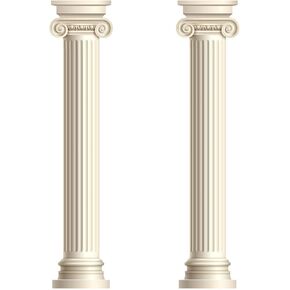 2 Pcs Cardboard Greek Columns and Pillars Roman Column Medieval Renaissance Wall Photo Backdrop for Wedding Birthday Party Decorations Pillar Cardboard Cutout