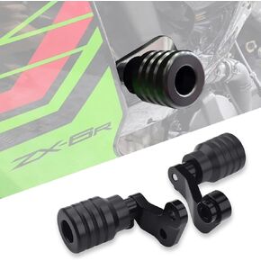 Motorcycle Falling Protection Frame Sliders Fairing Guard Anti Crash Pad Protector (for Kawasaki Vehicle) Ninja ZX-6R ZX6R ZX636 2024 (Black)