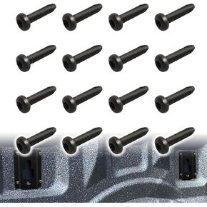 Truck Bed Cargo Tie Down Bracket Assembly Screws, Designed for Ford Models F150 F250 F350 (2015-Present) and Ford FL3Z-9928408-AB Bed Load Hook Reinforcement Panel