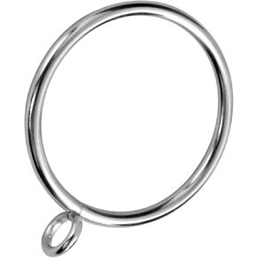 30 Packs Curtain Rings with Eyelets, Metal Drapery Clips Hooks, Drape Tings for Curtain Rods (1 inch Inner Diameter)