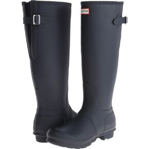 Hunter Original Women's Adjustable Waterproof Rain Boots (Black, US Size 5) in Kuwait