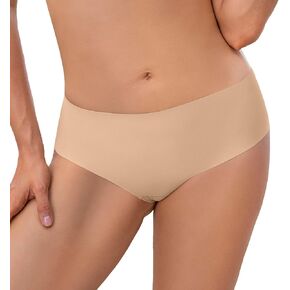 Leonisa No Show Underwear for Women Totally Seamless Mid-Rise Microfiber Cheeky Panty