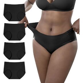 ملابس داخلية Super Womens Super Womens Super Super Seamless No Show Banties Invisibles Bruds Intelds 4Pack 1321