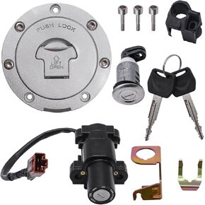 Ignition Switch Lock Fuel Gas Cap Seat Lock Key Set for Honda CBR600RR 2007-2014 CBR1000RR 2004-2007 CB900F 2002-2007 CBR900RR CBR929RR CBR954RR 2000-2003