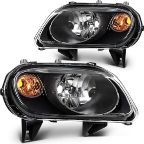 مجموعة المصابيح الأمامية لشيفروليه HHR 2006-2011 Chrome Housing Amber Refferect
