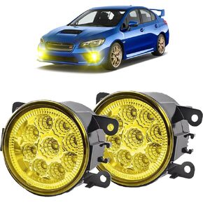 Fog Lights 3.5 inch OEM 19606300 Compatible For SUBARU WRX 2015-2021 Front Bumper H11 Fog Light Lamps Left Right Driver&Passenger Assemblies Fog Light ,3500K Golden Yellow Beam,Super Bright. 2-Pack.