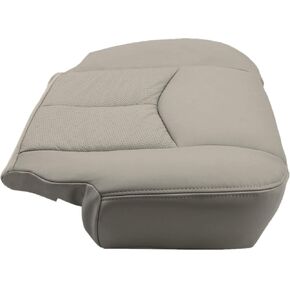Priprilod Perforated Tan #152 Leather Driver Side Bottom Replacement Seat Cover Compatible with Cadillac Escalade EXT ESV 2003 2004 2005 2006