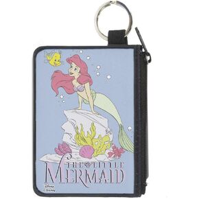Buckle-Down Women's Standard Canvas Coin Purse Little Mermaid Ariel, 4.25" x 3.25"
