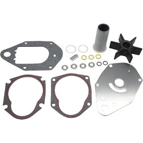 19453Q2 Water Pump Impeller Repair Kit for Mercury Mariner Force Outboard 30 40 45 50 55 60 70 75 HP 2 Stroke and 4 Stroke Carb EFI Boat Motor Engines 47-19453T3