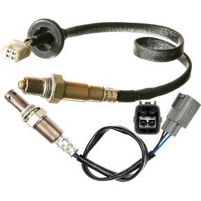 Upper and Under O2 Sensors Compatible with Toyota 2008-2005 Corolla Matrix 1.8L, for Pontiac 2008-2005 Vibe 1.8L 1 Pair Upstream and Downstream Oxygen Sensor