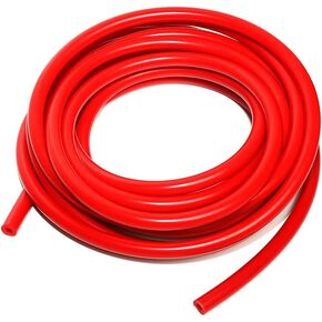 LTI 20 Feet Length Universal 12mm (15/32 Inch) Inner Diameter High Performance Silicone Vacuum Hose Line (12MM RED)