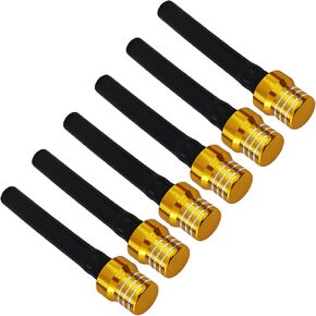 6PCS Motorcycle Gas Cap Air Vent Hose, CNC Billet Fuel Tank Valve Tube Breather, Aluminum Alloy Universal Breathing Tube Hose for Dirt Bikes, ATVs, Motocross (6 Colors)