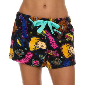 Womens Pajama Shorts - Scooby Doo Soft Plush Fleece Sleep Shorts for Women with Elastic Waistband (Sizes: S-XL)