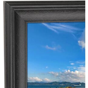 8x30 Picture Frame Black Wood Poster Frame for Wall Display 8x30 Landscape Photo Frame with Shatter-Resistant Plexiglass 30x8 Panoramic photo frame (F23B830)