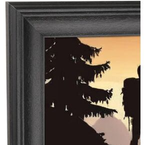 10x27 inch Panoramica Picture Frame Solid Wood Photo Frame 10x27 inch Poster Frame Painting Frame Black (X23B1027)
