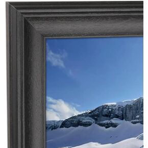 11x25 inch Panoramica Picture Frame Solid Wood Photo Frame 11x25 inch Poster Frame Painting Frame Black (X23B1125)