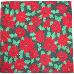 CTM عيد الميلاد poinsettia طباعة العطلة باندانا