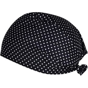 Sikh Patka Khanda المطبوعة Cotton Patka ، Bandana ، CAPL CAP للرجال والنساء حزمة 1 (أسود)