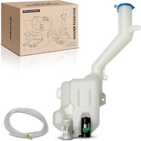 A-Premium Windshield Washer Reservoir Compatible with Select Honda Models - CR-V CRV 1997 1998 1999 2000 2001, with (Washer Pump/Filler Neck/Cap/Hose/Bracket) - Replace# 76840S10003