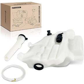 A-Premium Windshield Washer Reservoir Compatible with Select Chevrolet, Buick, Cadillac Models - Malibu, Impala, LaCrosse, Regal, XTS, Allure, with Washer Pump/Cap/Hose/Filler Pipe/Fluid Level Sensor