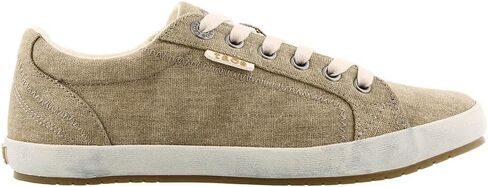 Taos Footwear Women's Star Khaki Wash Canvas Sneaker 6.5 M US in Saudi Arabia