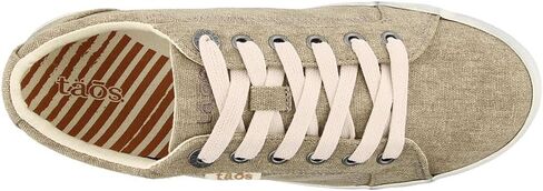 Taos Footwear Women's Star Khaki Wash Canvas Sneaker 6.5 M US in Saudi Arabia