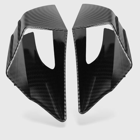 WOOGA Motorcycle Side Winglet,Motorcycle Side Spoiler Front Fairing Aerodynamic Winglets Air Deflector Wing Compatible with Ho&n&da CBR650R 2019-2023 Su&zu&ki GSX250R (Carbon Fiber Look) in Kuwait