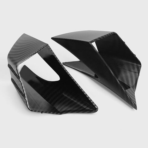 WOOGA Motorcycle Side Winglet,Motorcycle Side Spoiler Front Fairing Aerodynamic Winglets Air Deflector Wing Compatible with Ho&n&da CBR650R 2019-2023 Su&zu&ki GSX250R (Carbon Fiber Look) in Kuwait