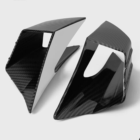 WOOGA Motorcycle Side Winglet,Motorcycle Side Spoiler Front Fairing Aerodynamic Winglets Air Deflector Wing Compatible with Ho&n&da CBR650R 2019-2023 Su&zu&ki GSX250R (Carbon Fiber Look) in Kuwait