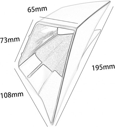 WOOGA Motorcycle Side Winglet,Motorcycle Side Spoiler Front Fairing Aerodynamic Winglets Air Deflector Wing Compatible with Ho&n&da CBR650R 2019-2023 Su&zu&ki GSX250R (Carbon Fiber Look) in Kuwait