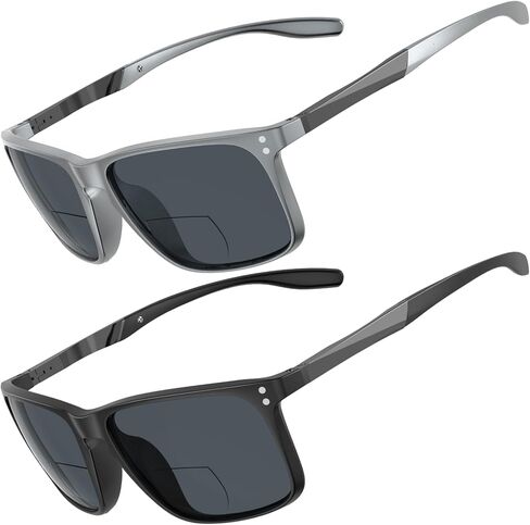 JO Bifocal Reading Glasses Sunglasses 2 Pack - UV400 Protection Fashion Bifocal Sun Reader for Men in Kuwait