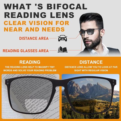 JO Bifocal Reading Glasses Sunglasses 2 Pack - UV400 Protection Fashion Bifocal Sun Reader for Men in Kuwait