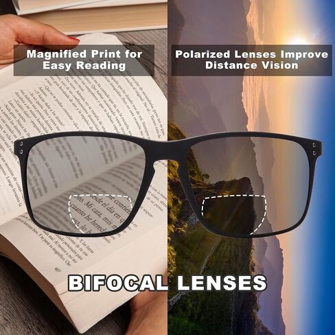 JO Bifocal Reading Glasses Sunglasses 2 Pack - UV400 Protection Fashion Bifocal Sun Reader for Men in Kuwait