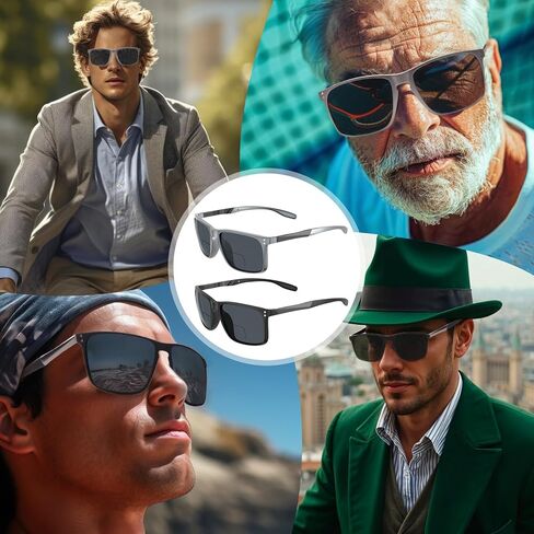 JO Bifocal Reading Glasses Sunglasses 2 Pack - UV400 Protection Fashion Bifocal Sun Reader for Men in Kuwait