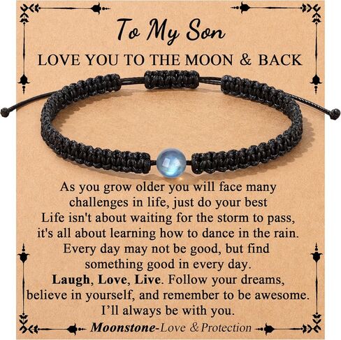 Memgift To My Man Son Bracelet Gifts, Birthday Graduation Easter Anniversary Valentines Christmas Gifts for Man Husband Son Boyfriend in Saudi Arabia