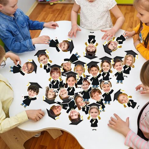 24 PCS Traduation Cleatouts Kids Photo Graduates Crgetouts for Bulletin Board Decor in Kuwait