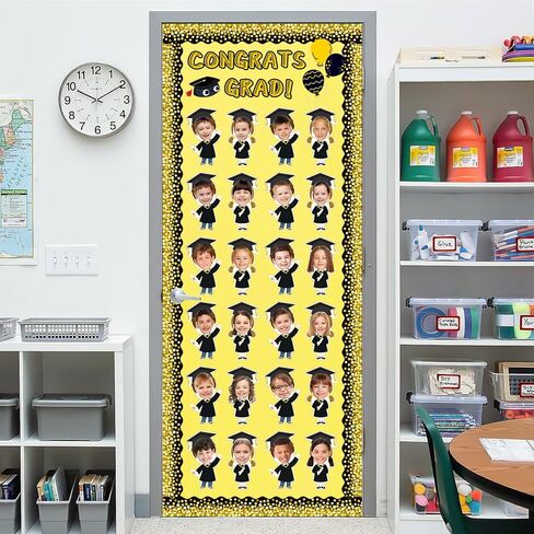 24 PCS Traduation Cleatouts Kids Photo Graduates Crgetouts for Bulletin Board Decor in Kuwait
