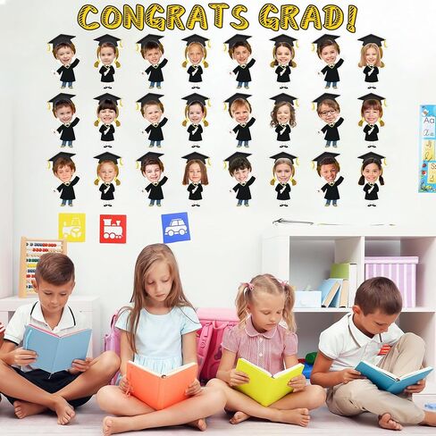 24 PCS Traduation Cleatouts Kids Photo Graduates Crgetouts for Bulletin Board Decor in Kuwait